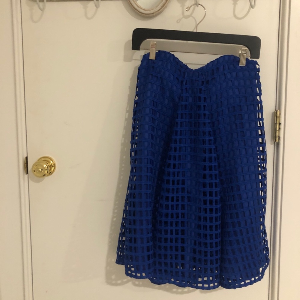 Free People Strapless Mini Dress Cobalt Blue (xs)